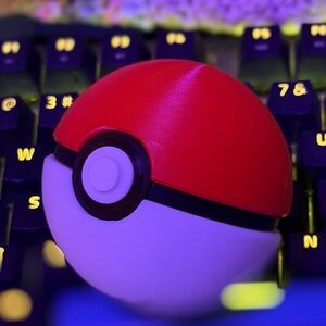 Red and White Pokémon pokeball